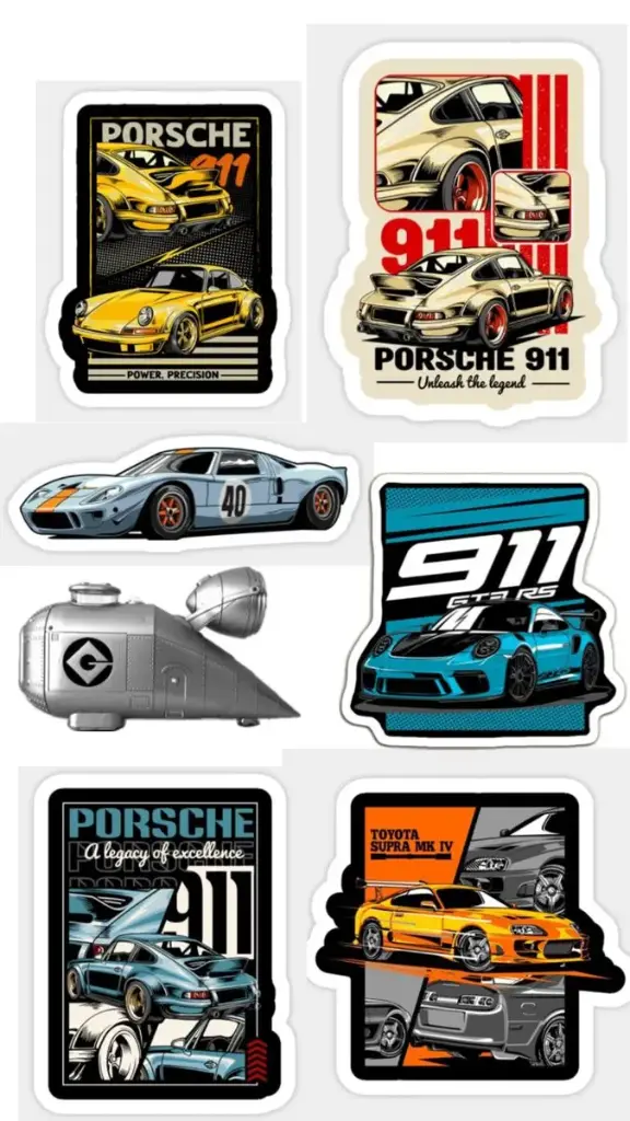 PORSCHE 911 STICKERS